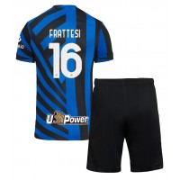 Maglie da calcio Inter Milan Davide Frattesi #16 Prima Maglia Bambino 2024-25 Manica Corta (+ Pantaloni corti)